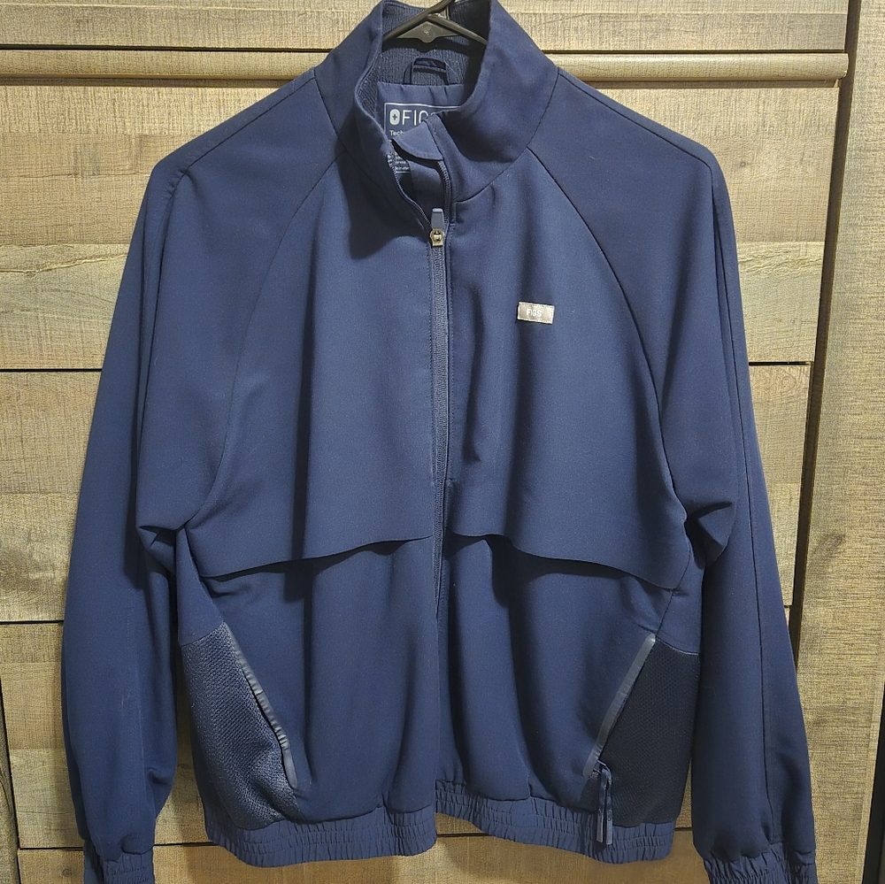 Figs Navy Sydney Scrub Jacket